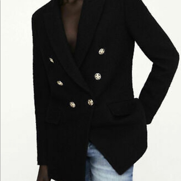 NWT Zara Blazer Limited Edition Black Brand New Size L - Picture 9 of 16